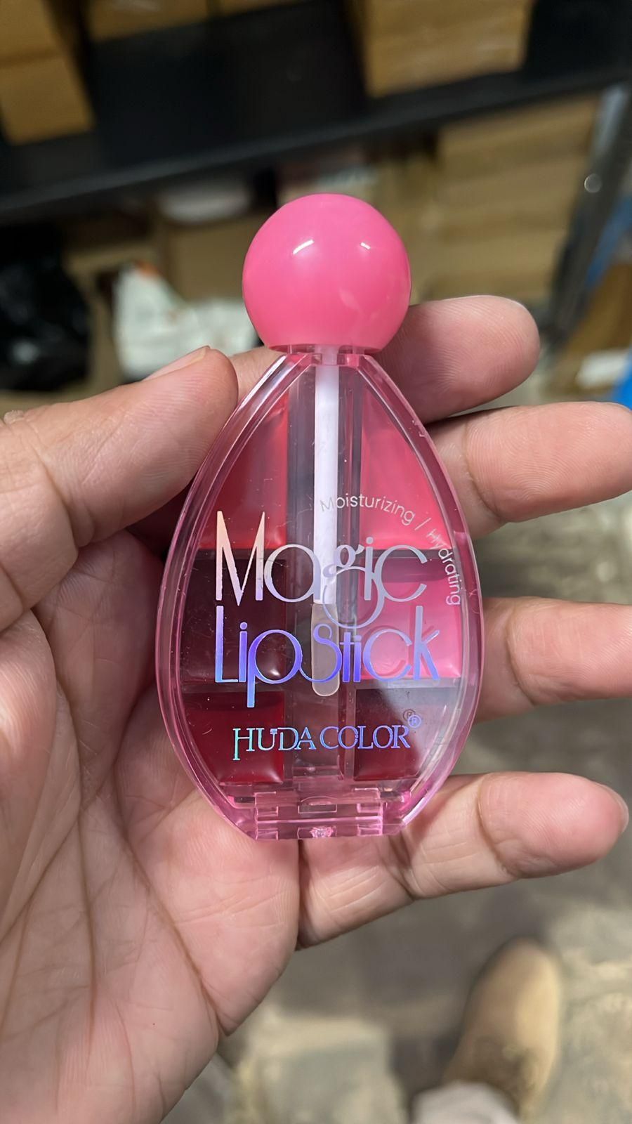 6-Shade Lipstick Palette Matte & Shimmer Finish Lip Colors