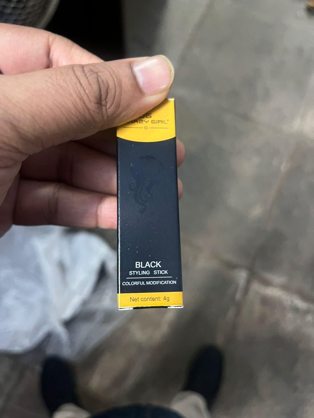 Lipstick Shape Hair Color Dyeing Pen (Black) 3.5 gm