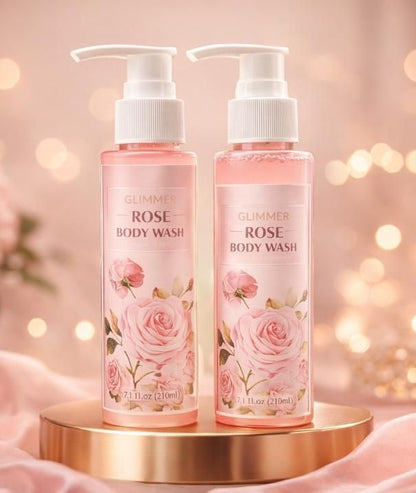 Rose Body Wash 210ml Each (Pack of 2)